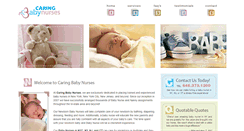 Desktop Screenshot of caringbabynurses.com